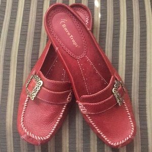Bare Traps Red Loafers